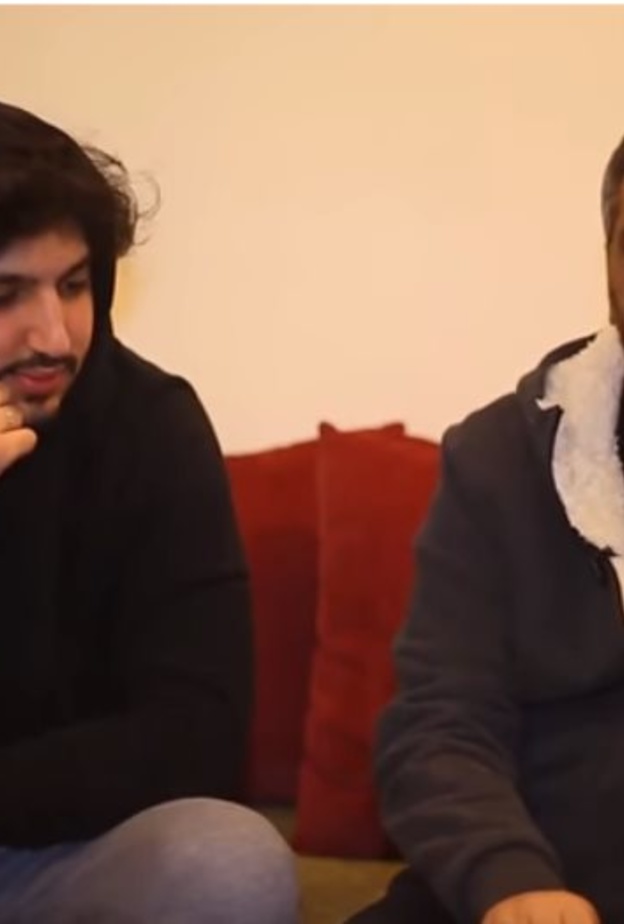 فضل شاكر وابنه