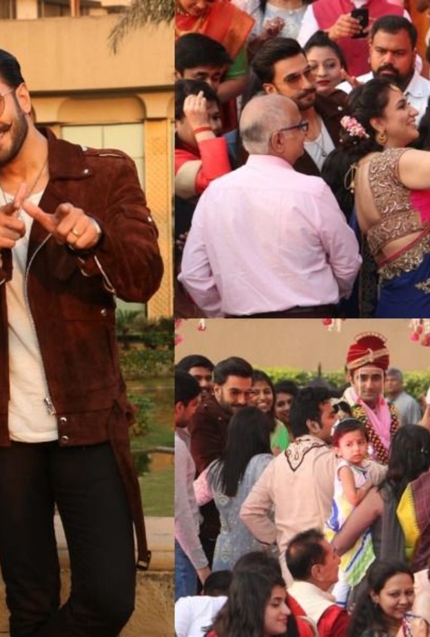  رانفير سينغ يفاجئ حفل زفاف محلي في مومباي