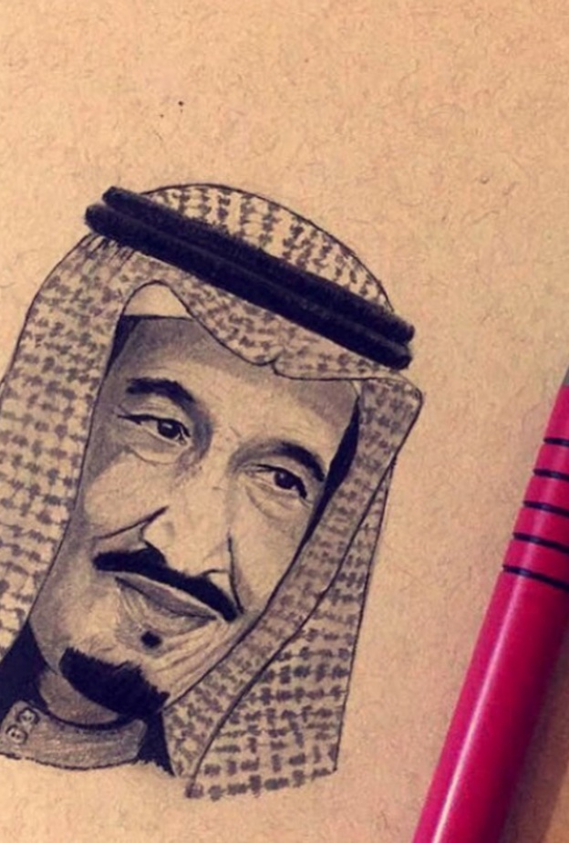 من اعمال الرسامة السعودية لمى اليوسف.