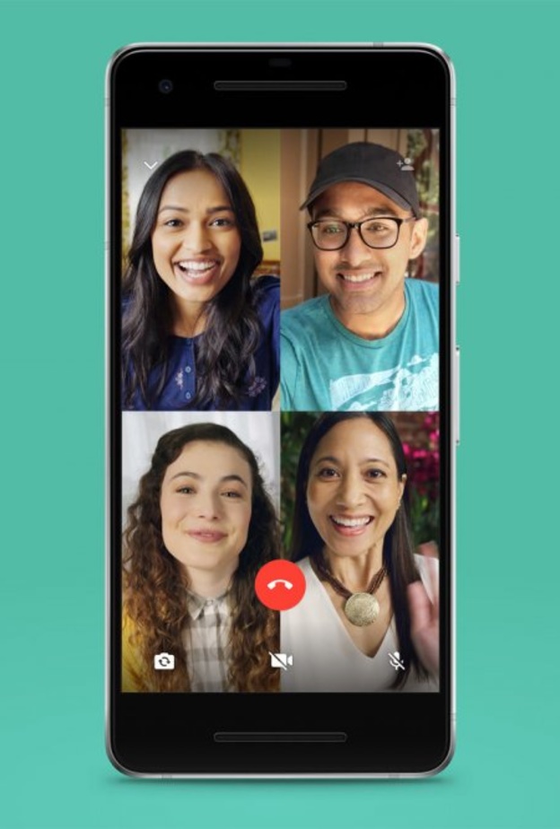  واتساب يتيح خيار البدء بمكالمة جماعية مباشرة على آي أو إس