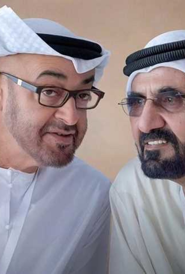  الشيخ محمد بن زايد آل نهيان برفقة الشيخ محمد بن راشد آل مكتوم 