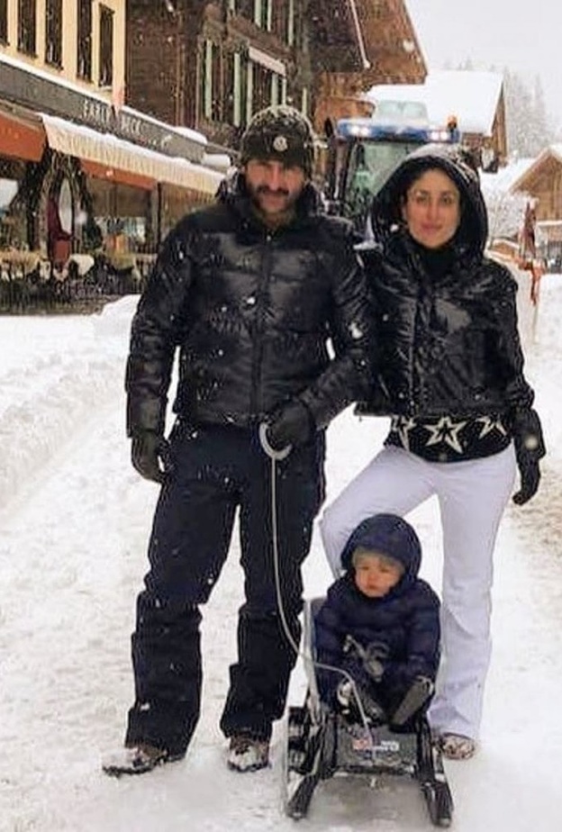 صور سيف علي خان وكارينا كابور في سويسرا