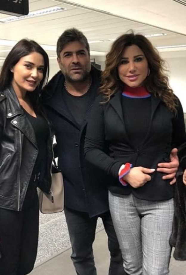 لقاء صدفة بالمطار يجمع نجوى كرم بوائل كفوري وسيرين عبدالنور للسفر لإحياء ليلة رأس السنة 