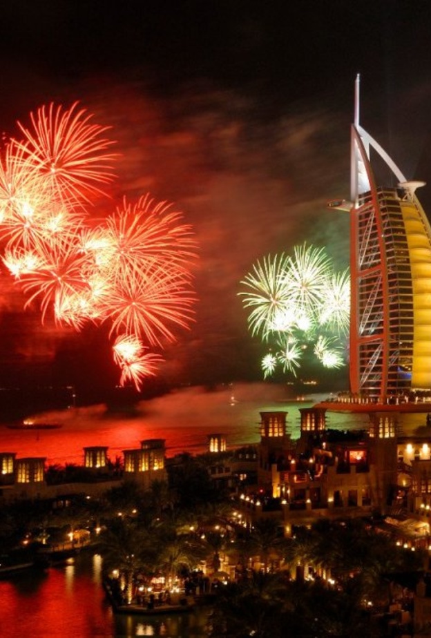 عروض الالعاب النارية فى دبي 2019