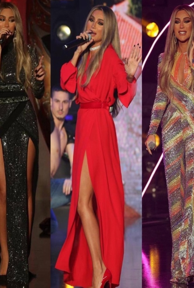 إطلالات موفقة للنجمة مايا دياب في حفل ديو المشاهير