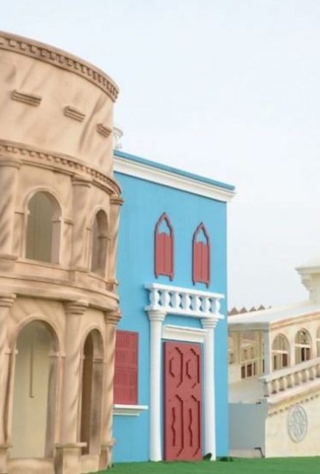 القرية الإيطالية احدى فعاليات مباراة كأس السوبر الايطالي