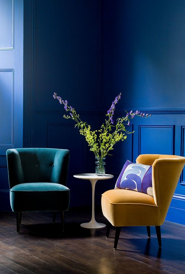  دهانات حوائط رائعة بألوان براقة تضيف لمسة عصرية على غرفة المعيشة