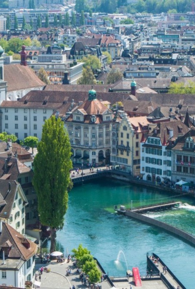 الجمال الراقي في مدينة لوزيرن