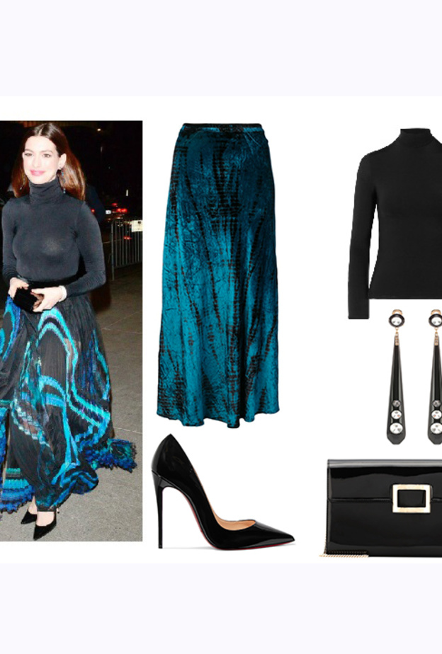 آن هاثاواي في لوك أنيق وعصري في تنورة ماكسي من جيفنشي