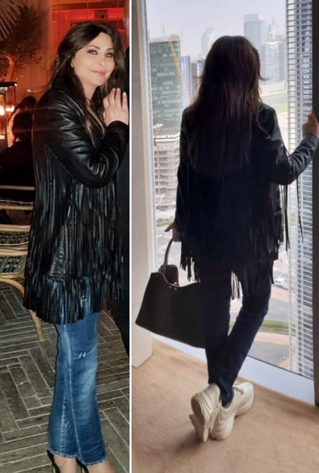 اليسا اختارت موضة بناطيل الجينز الضيقة التي تظهر مفاتنها بأسلوب شبابي