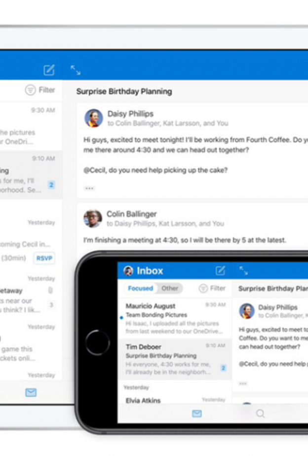 تحديث جديد لـOutlook على نظام آي أو إس