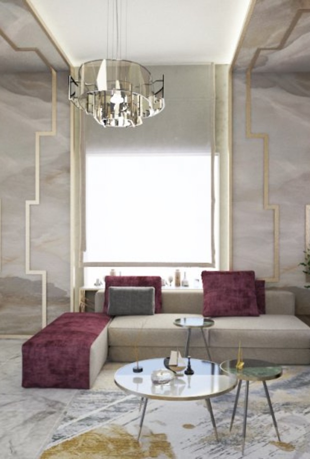 احدى تصاميم المصممة الداخلية السعوديه سارة محمد