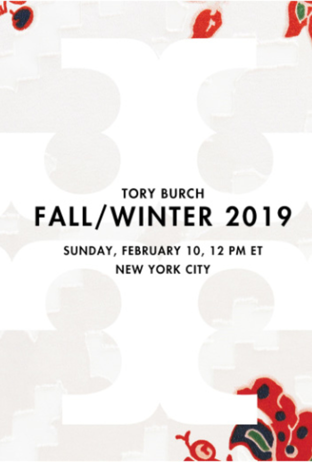 بث مباشر لعرض أزياء Tory Burch لخريف شتاء 2019