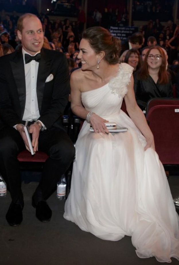  الأمير وليام وزوجته كيت ميدلتون شاركا في توزيع جوائز بافتا