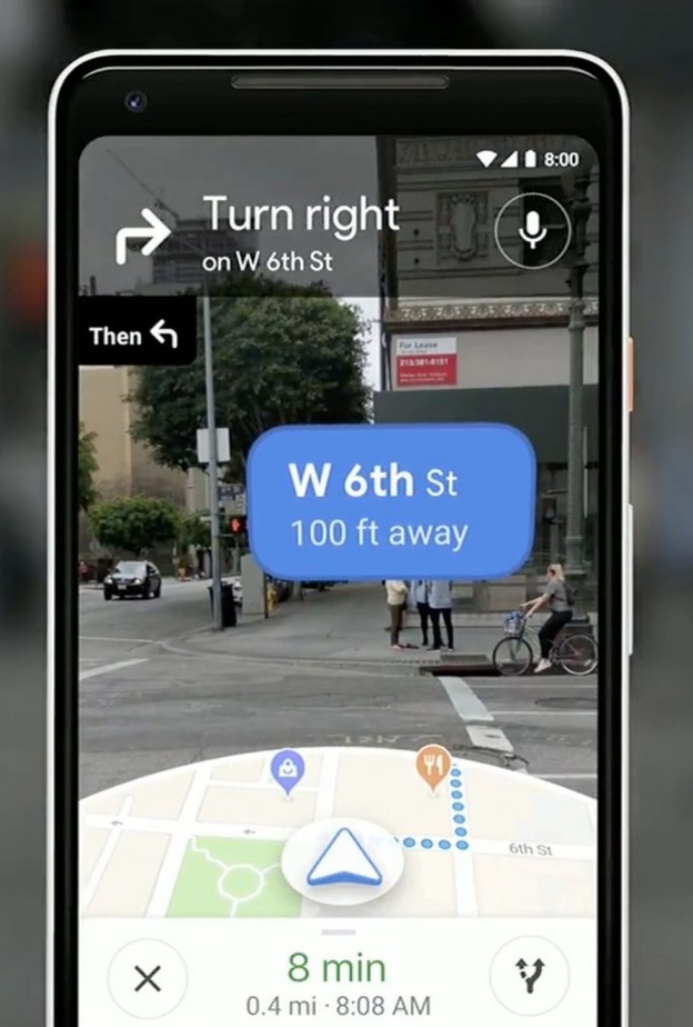 التنقل بالواقع المعزز اصبح متاحاً على خرائط جوجل