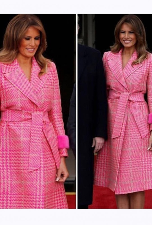 إطلالة ميلانيا ترامب ‏Melania Trump‏ مميزة وساحرة خلال استقبالها سيدة كولومبيا ‏الأولى