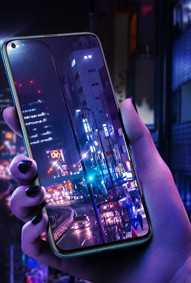 غير الهاتف HUAWEI nova 4 تصميم الشاشة 
