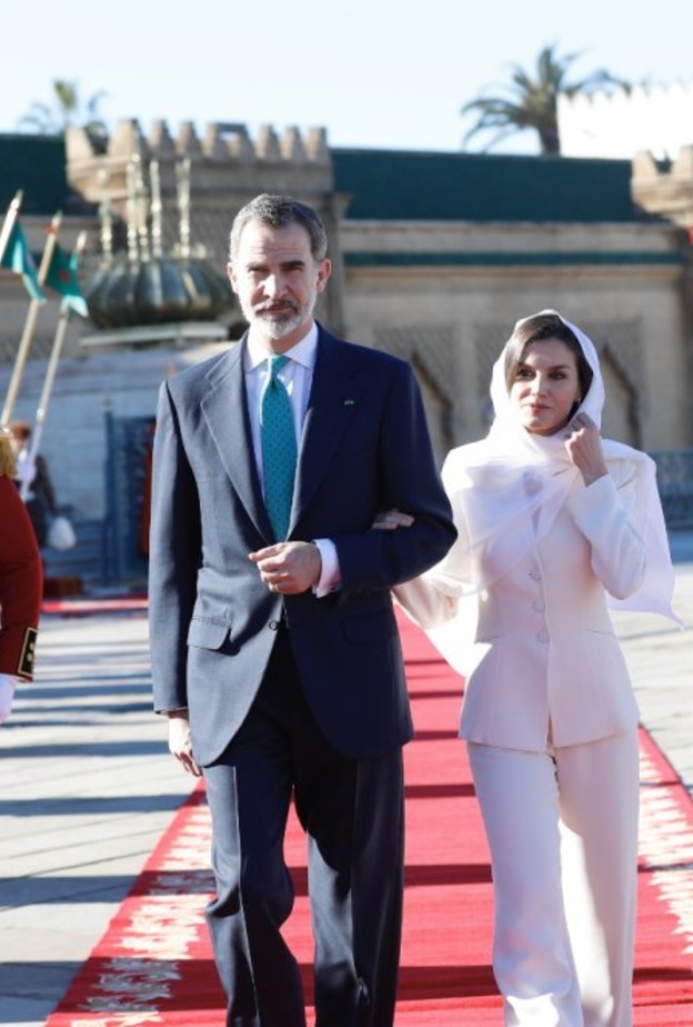 إطلالات مميزة للملكة ليتيزيا في زيارتها للمغرب مع زوجها الملك فيليب