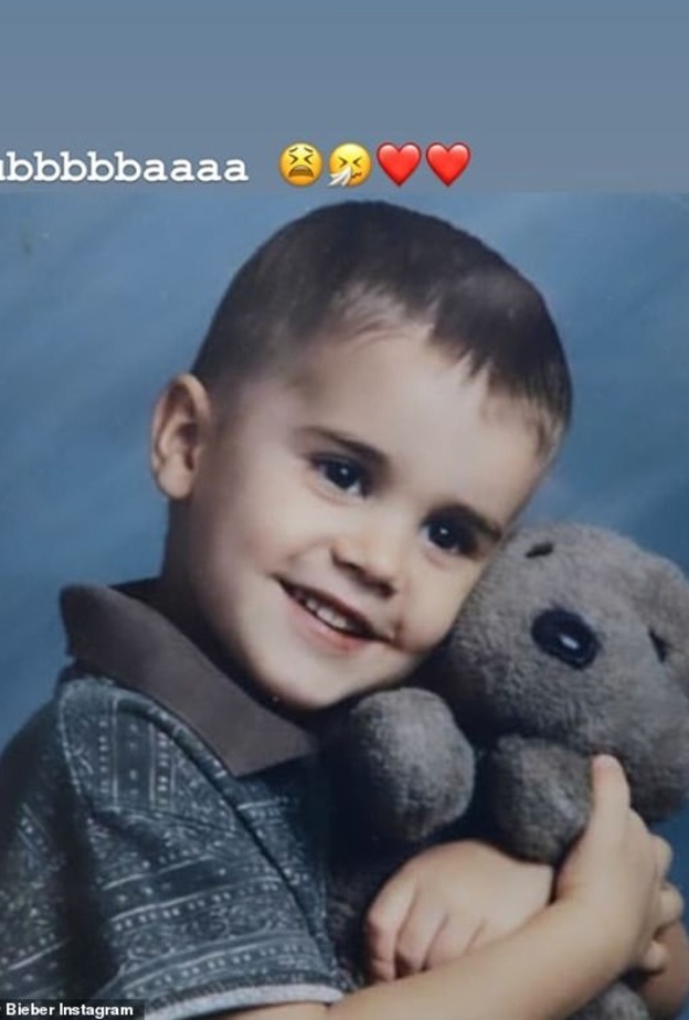 جاستنن وهو طفل