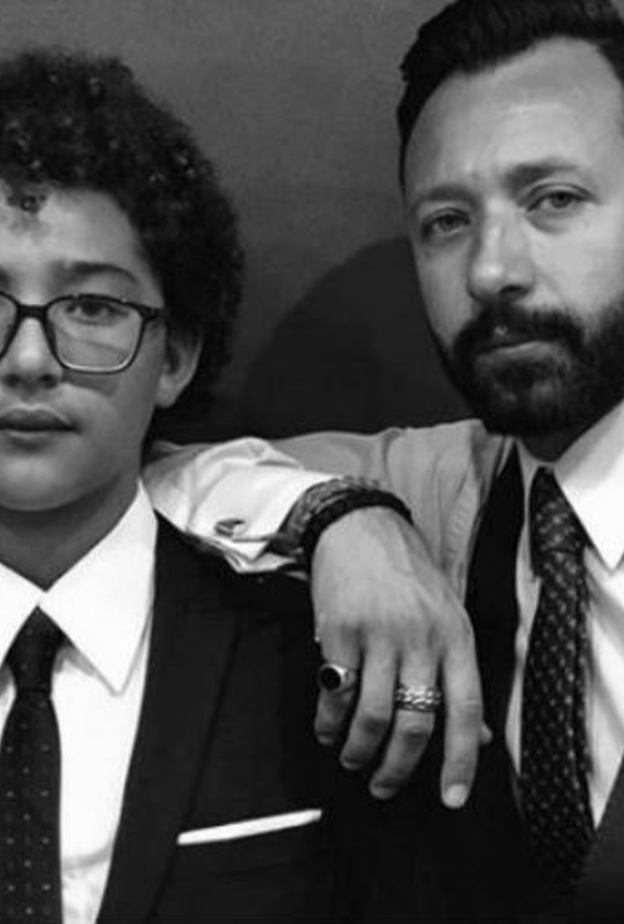 احمد فهمي وابنه عمر 