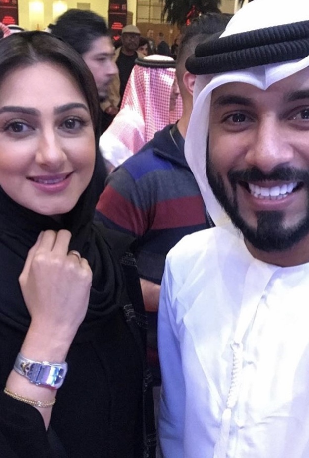 عبد الله المقبالي وهيفاء حسين