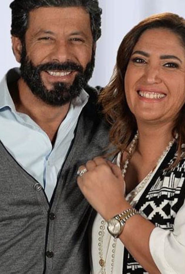 إياد نصار وزوجته 