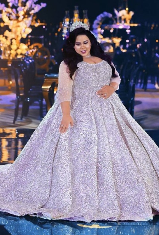 شيماء سيف في يوم زفافها