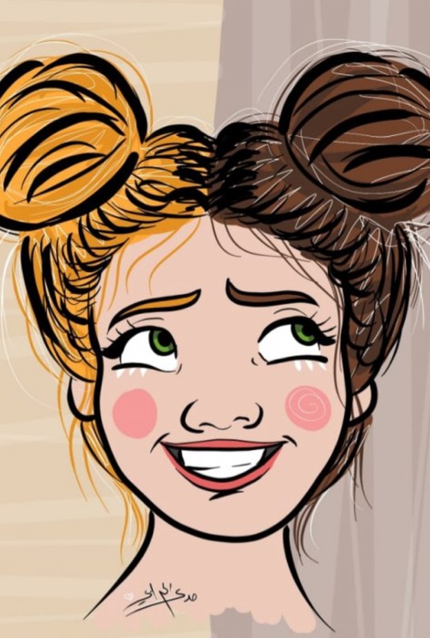 إحدى أعمال الفنانة مدى الحرابي