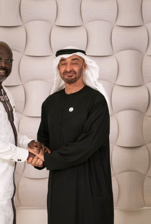  صاحب السمو الشيخ محمد بن زايد آل نهيان برفقة جورج وياه