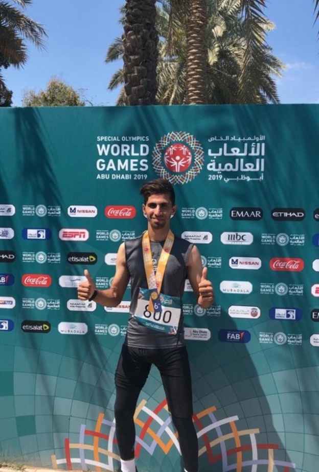 أحمد حاصل على الميدالية البرونزية في ألعاب القوى