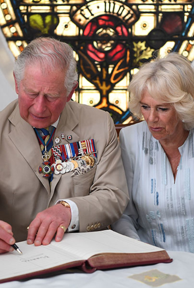 الأمير تشارلز وزوجته دوقة كورنوال في باربادوس