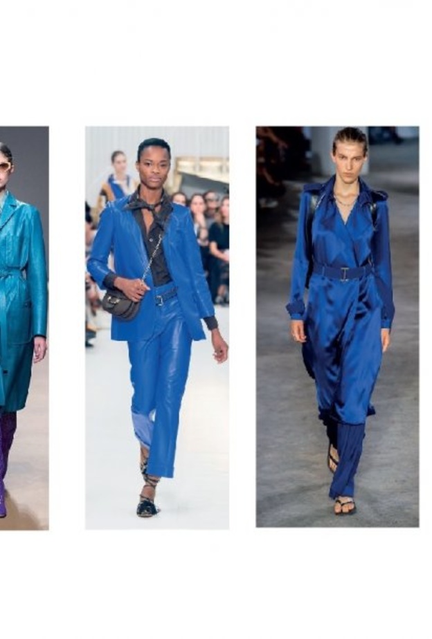 إطلالتان باللون الأزرق من Balenciaga