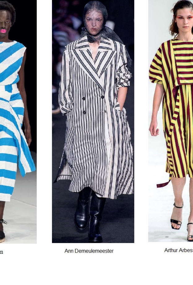  الخطوط المقلمة موضة ربيع 2019