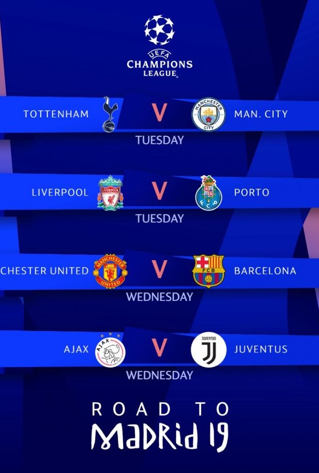 انطلاق ربع نهائي دوري أبطال أوروبا الليلة