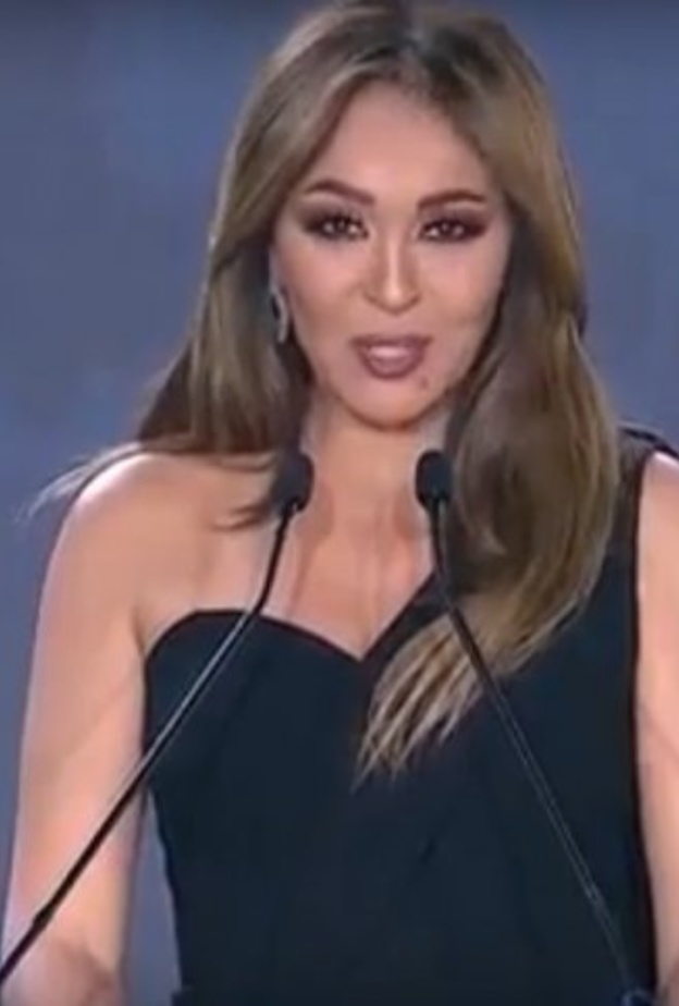 مريم أمين فى حفل قرعة افريقيا