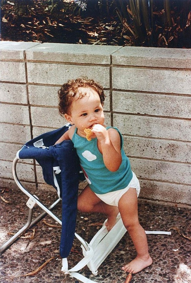 صورة من حياة ميغان ماركل وهي طفلة رضيعة