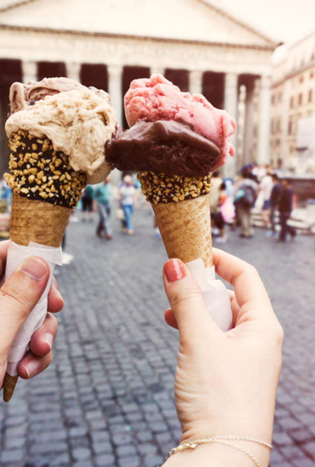 الجيلاتو في روما