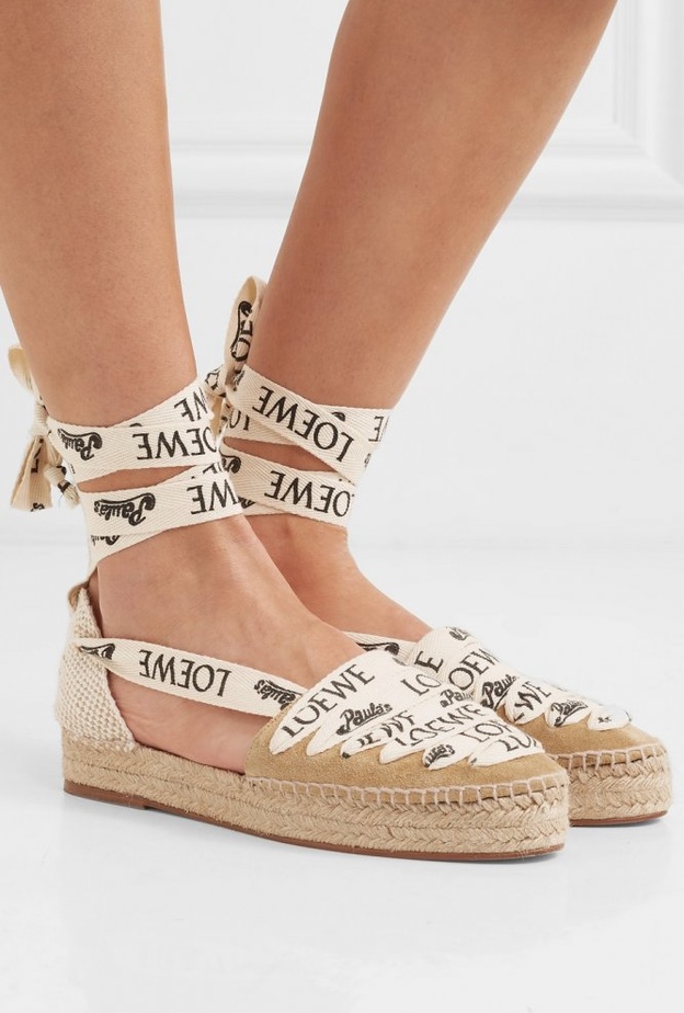 Burberry حذاء قش من