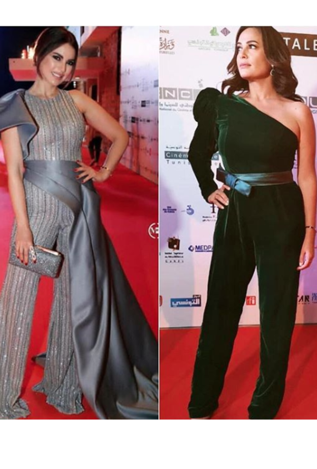 اطلالة من تعجبك أكثر في الجمبسوت درة زروق أو هند صبري