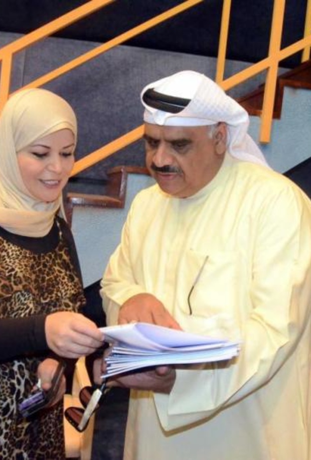 تحضير الفنان داود حسين لمسلسله الاذاعي