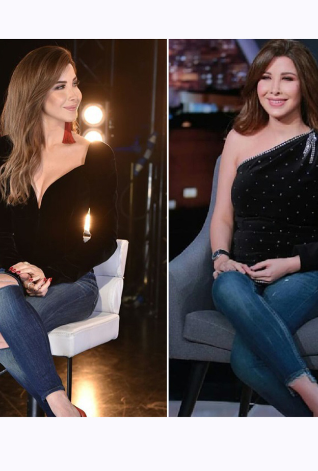 إطلالتان متشابهتان للنجمة نانسي عجرم