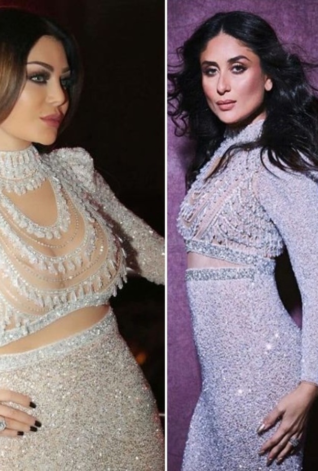 هيفا وهبي وكارينا كابور تتألقان بالفستان نفسه.. من بدت أجمل؟