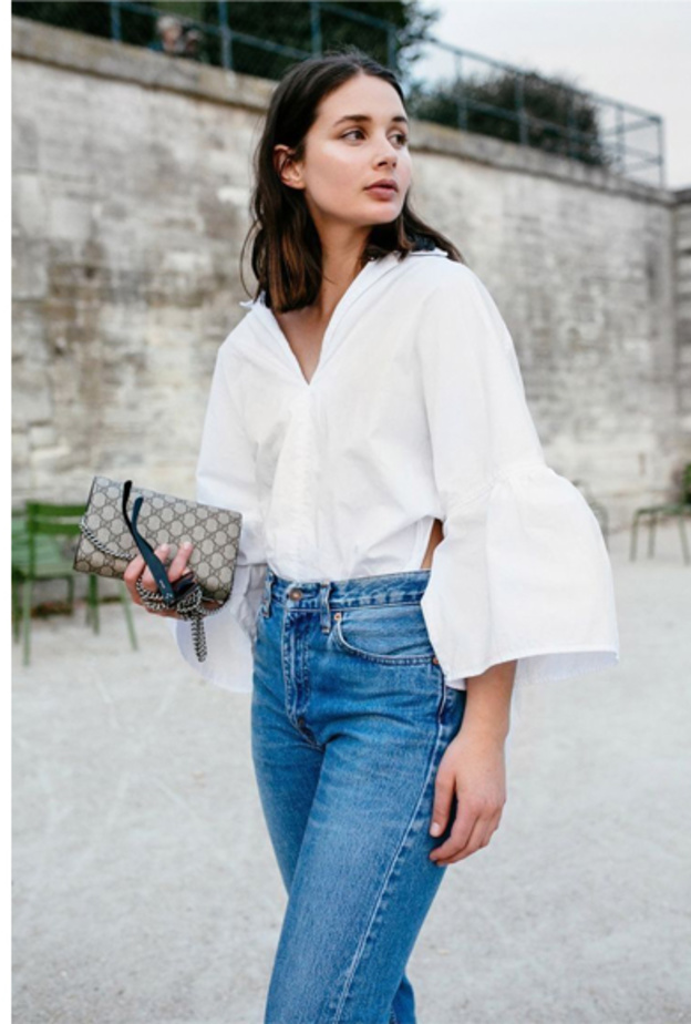 Alaïa قميص باللون الأبيض من