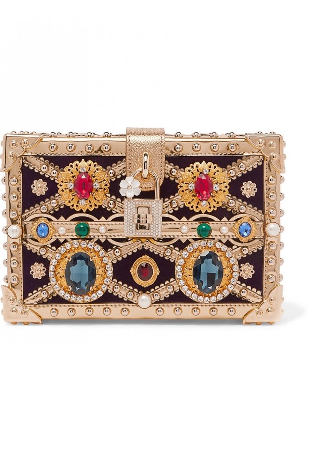 كلاتش مزين بالترتر من  Alexander McQueen 