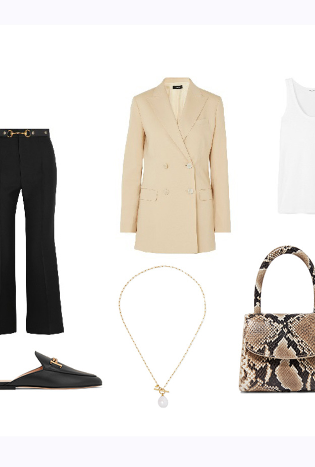 تنسيق رسمي أنيق بالبنطال العريض