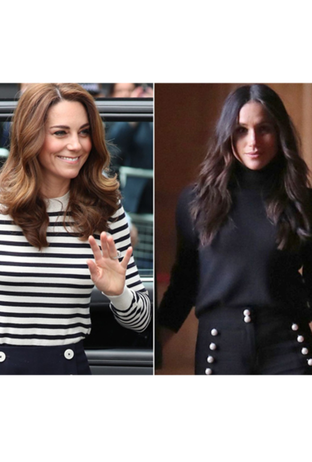 إطلالة كيت أعادتنا بالذاكرة للوك سبق أن أطلت به ميغان ماركل في فبراير 2018