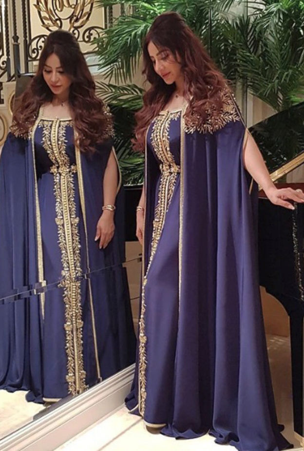 لجين عمران وموضة القفاطين