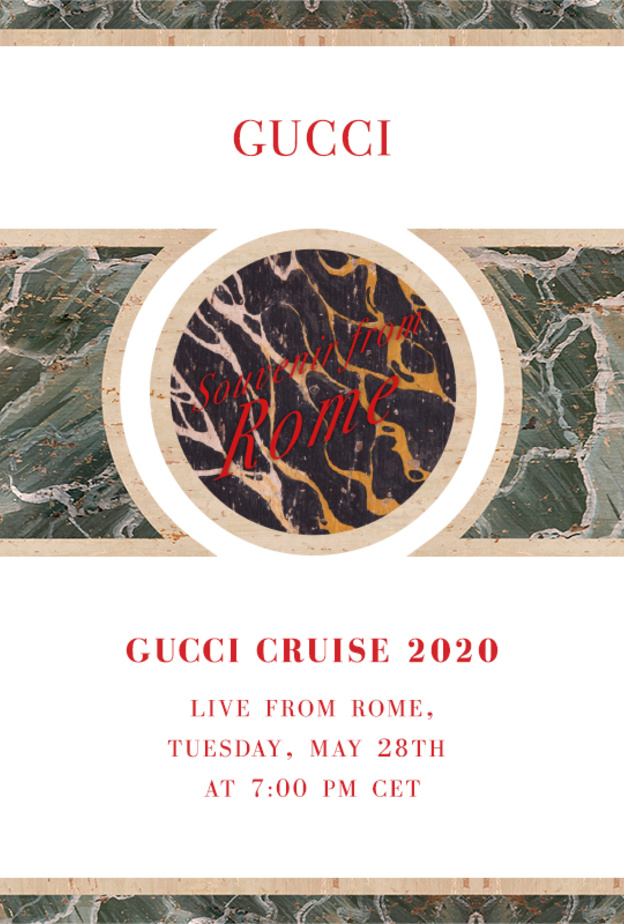 بث مباشر من إيطاليا لعرض أزياء Gucci Cruise 2020