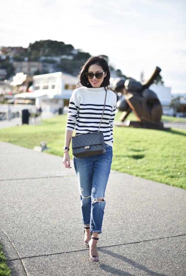 جينز أبيض من  Acne Studios 