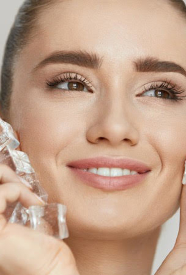 اضرار مكعبات الثلج للبشرة